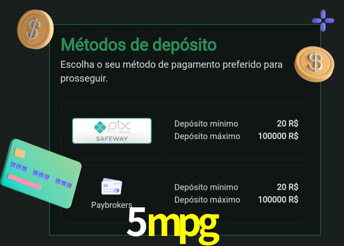 O cassino 5mpg oferece uma grande variedade de métodos de pagamento